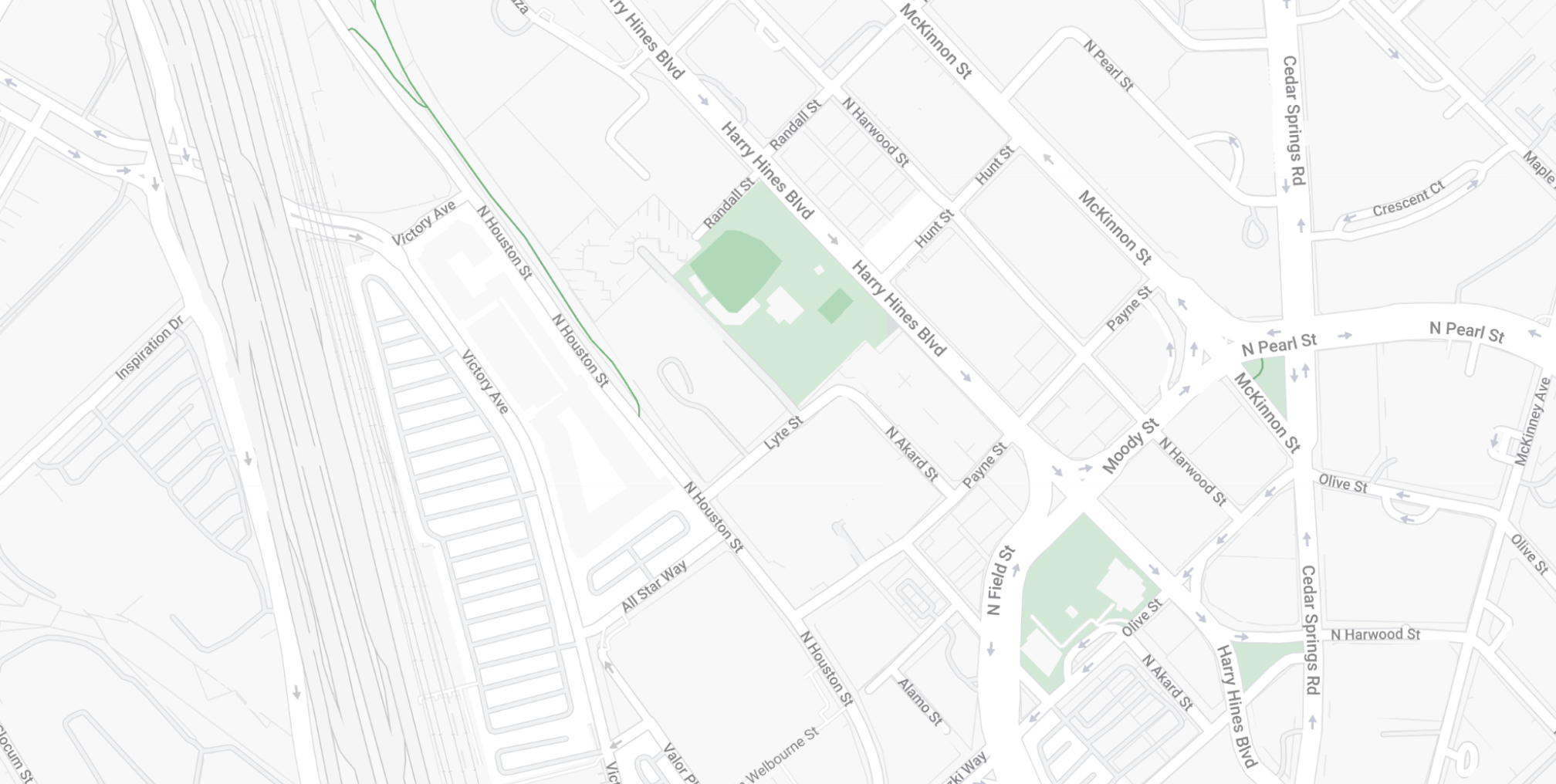 Map showing location of Magnolia Station apartments.